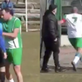 Referee chased off the pitch and into car park during Bulgarian football match