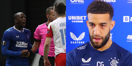 Rangers’ Connor Goldson gives heartbreaking interview after alleged abuse of Glen Kamara