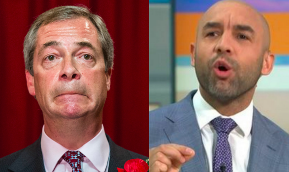 Alex Beresford calls out Nigel Farage