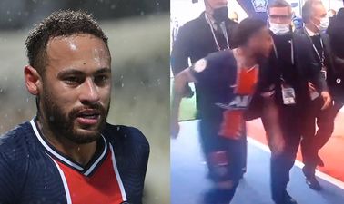 Neymar clashes in tunnel with Tiago Djalo after being sent off for PSG
