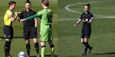 Rebecca Welch becomes first female referee to officiate EFL game