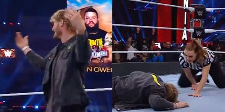 Logan Paul was on the receiving end of a Stunner at WrestleMania
