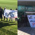 Man United fans break into training ground to protest against the Glazers
