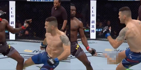 UFC fighter snaps leg in half while kicking opponent after just 17 seconds