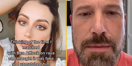 Woman shares video Ben Affleck sent her after she unmatched him on dating app