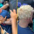 Floyd Mayweather gives Jake Paul a ‘black eye’ after pair come to blows