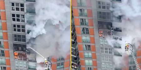 Fire engines rush to fire at London flats with ‘same cladding as Grenfell’