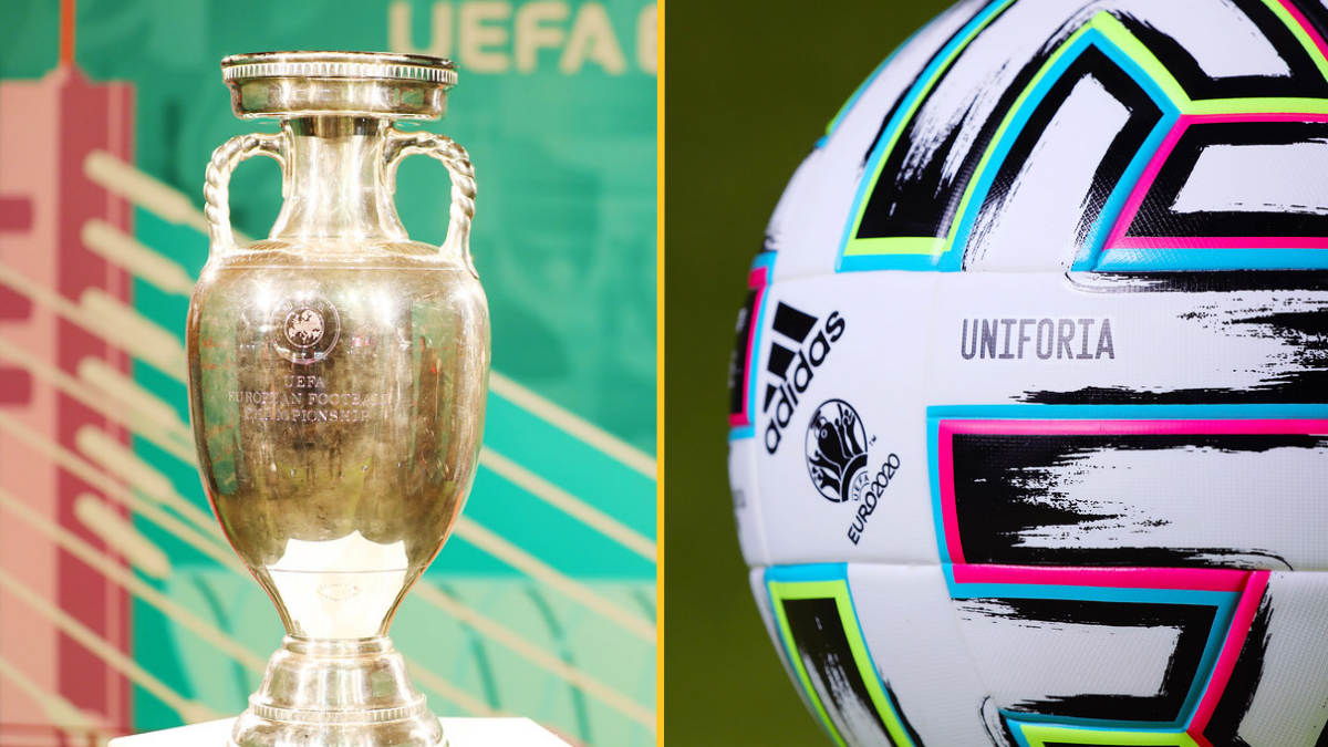 Euro trophy and ball