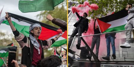 Thousands join march in London to protest Gaza violence
