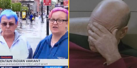 Woman goes viral after saying she won’t leave the house as she stands in town centre