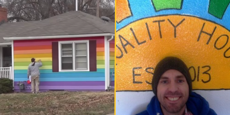 Man buys house opposite Westboro Baptist Church and paints Pride flag on it