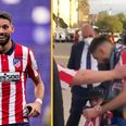 Yannick Carrasco gives shirt to Atletico Madrid fan injured in celebrations