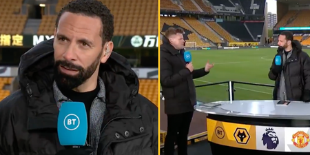 Rio Ferdinand tweets message to Wolves fan removed from stadium for racially abusing him