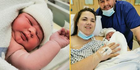 Mum gives birth to huge two-foot-tall baby who is one of heaviest in UK history