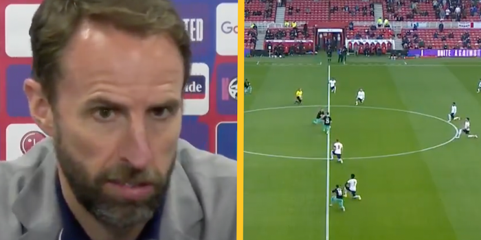 Gareth Southgate and kneeling players