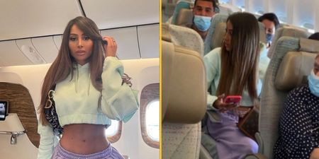 Model exposed by fellow passengers after posing for Insta photo in business class