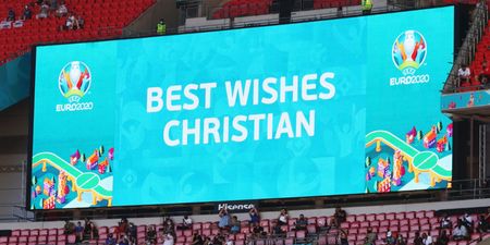 Denmark and Belgium pause game at 10th minute for Christian Eriksen tribute