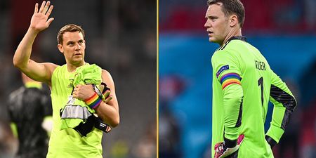 Uefa stop review of Manuel Neuer’s rainbow captain armband