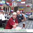 England fans in the pub since 7am ahead of tonight’s fixture with Germany