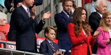 Prince George melts hearts singing the anthem at footy