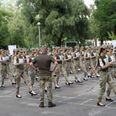 Anger as female soldiers in Ukraine made to march in heels