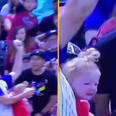 Dad drops baby, catches ball and baby without spilling his beer