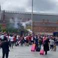 King’s Cross station closed after England fans set flares off outside