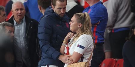 Harry Kane consoles wife after disappointing Euros defeat