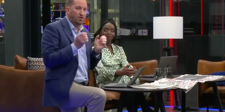 GB News presenter takes the knee live on air after Euro 2020 racism