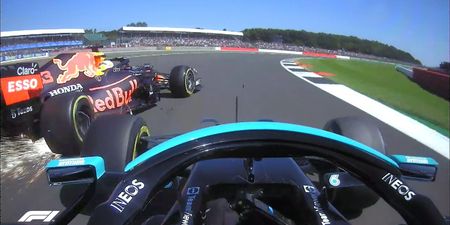 Hamilton and Verstappen involved in early collision at Silverstone