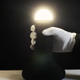 You turn on this lamp by peeling back it’s rubber ‘foreskin’