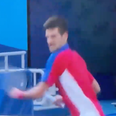 Novak Djokovic smashes racket in furious outburst during Olympic defeat