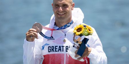 Liam Heath wins bronze in men’s kayak single