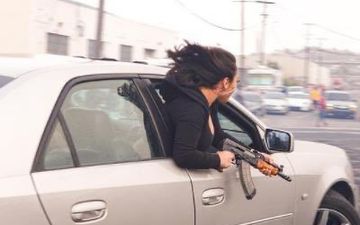 Woman in San Francisco pictured waving AK-47 out of car window