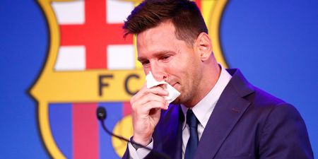 Tearful Messi bids farewell to Barca in emotional press conference