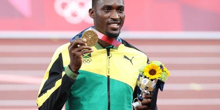 Jamaican gold medalist tracks down volunteer who gave him taxi money to Olympic race