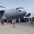 Footage appears to show Afghans falling from plane after takeoff in Kabul