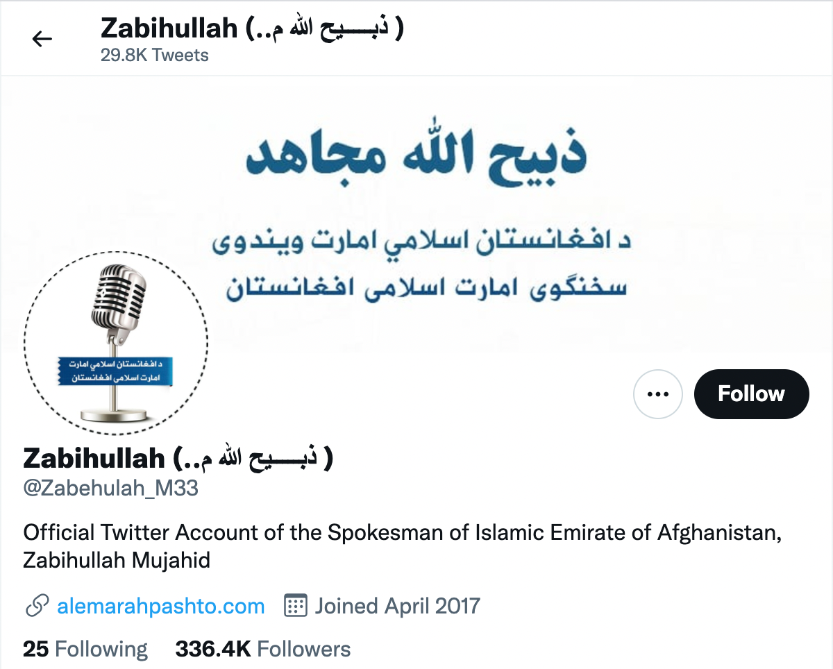 The taliban have been able to provide updates on twitter