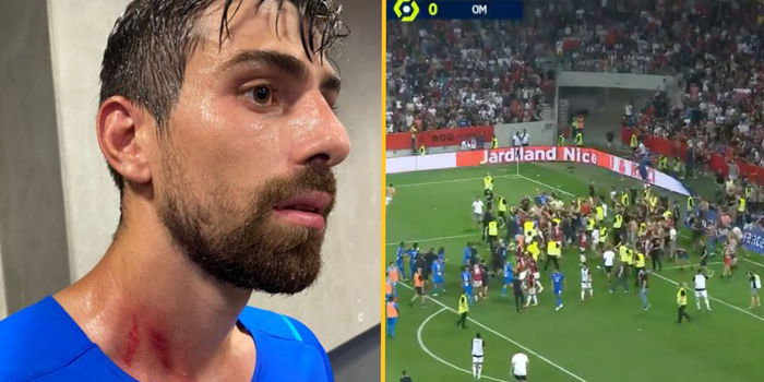 Players and staff from both sides injured in Nice vs Marseille pitch invasion