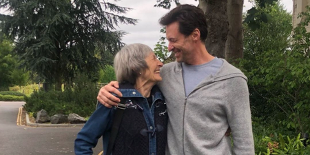 Hugh Jackman shares rare photo with mum who abandoned him as a child