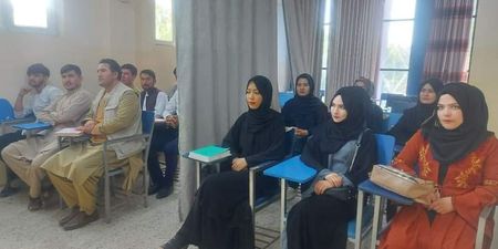 Taliban hides female students behind curtain as Afghan universities return