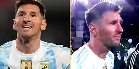 Lionel Messi breaks down in tears after Argentina win