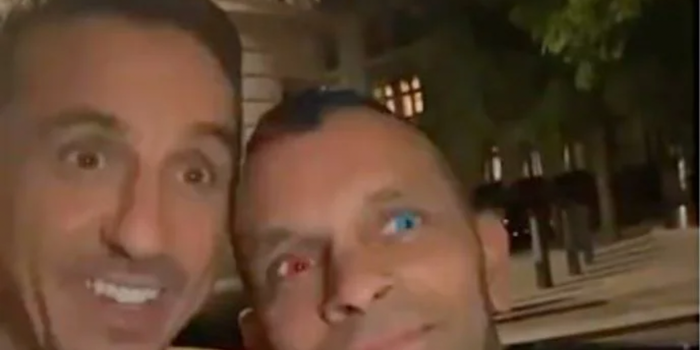 gary neville's instagram live descends into chaos