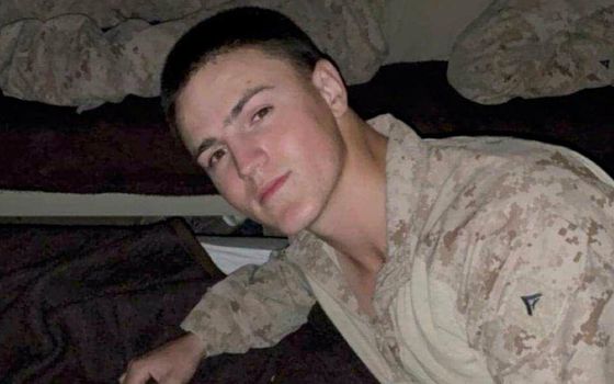 Daughter of US Marine killed in Kabul arrives