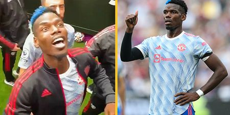 Paul Pogba dragged down the tunnel after mocking West Ham fans