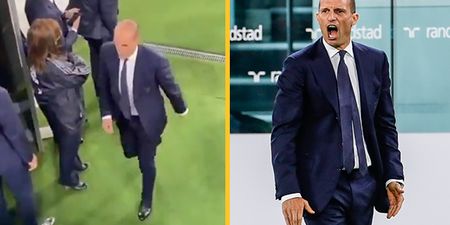 Furious Max Allegri caught swearing at Juventus players after more dropped points