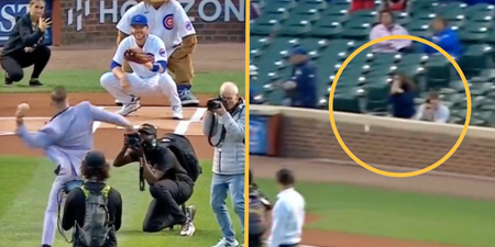 Conor McGregor nearly hits fan with awful first pitch at Wrigley Field