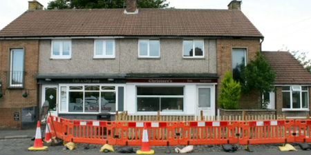 Man blocks pavement with fence to stop chippy customers staring into living room