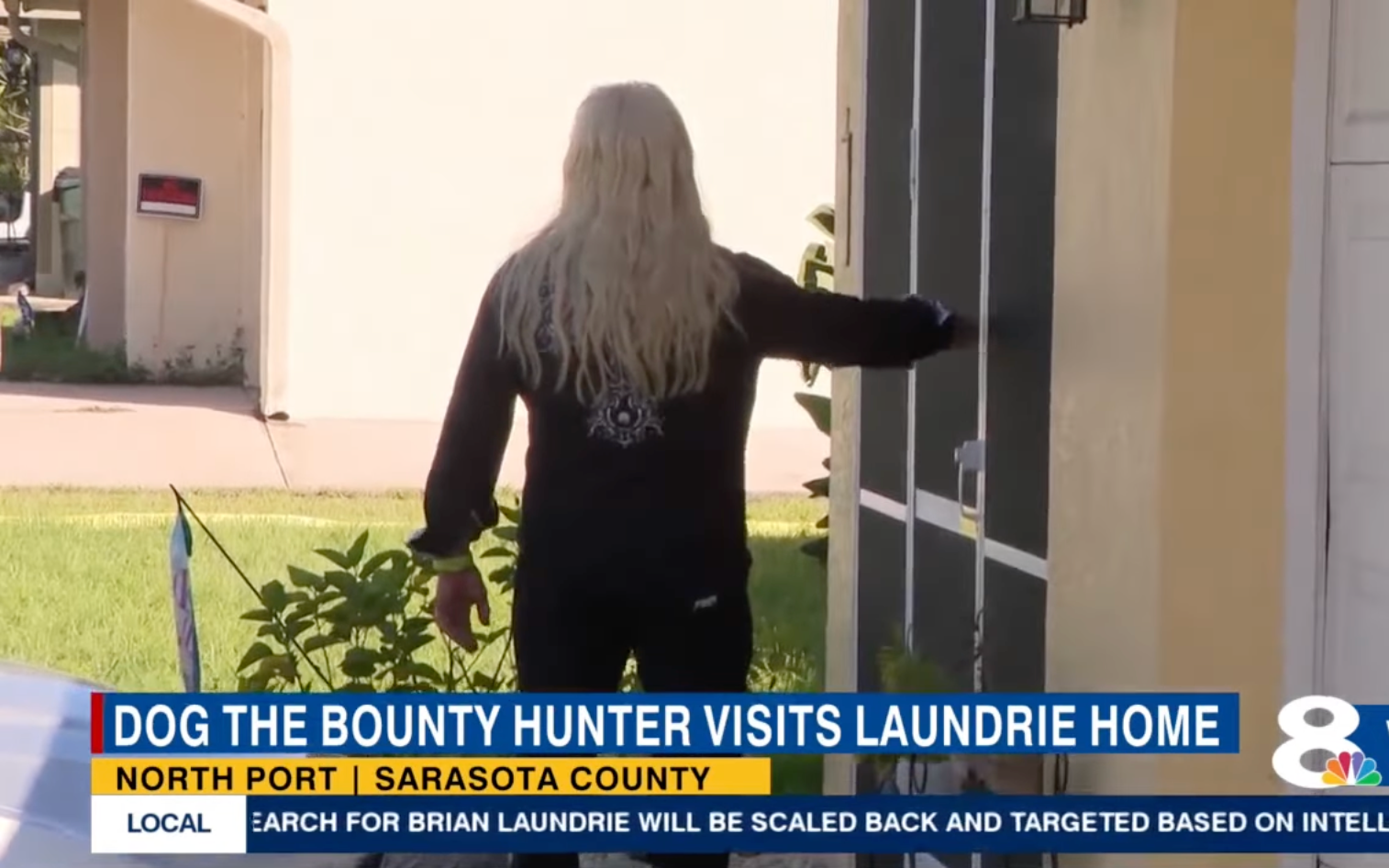 Dog the Bounty Hunter at the Laundrie's home
