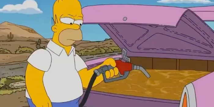 People think The Simpsons the UK's fuel shortages